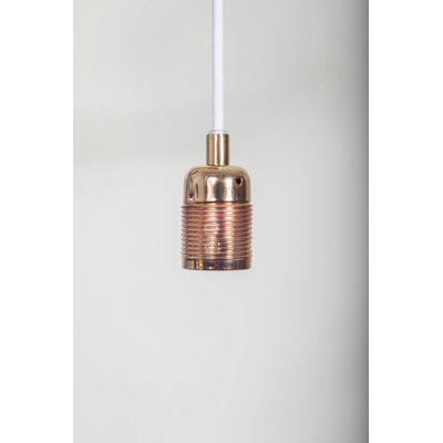 Câble suspendu cuivre / blanc E27
