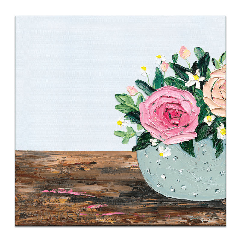 Mia by Angela Hawkey - Painting, Wrapped Canvas, 41cm H x 41cm W x 3cm D