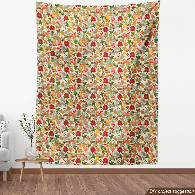 Tissu de Noël, H 36 po x l 58 po x P 1 po