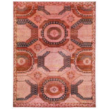 Pink Alchemy Traditional Silk Rug - 7'9" x 10'