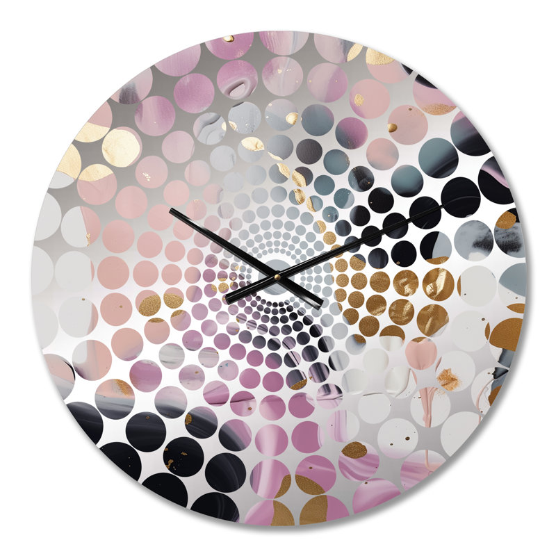 Alathia - Horloge murale abstraite en marbre, Petit