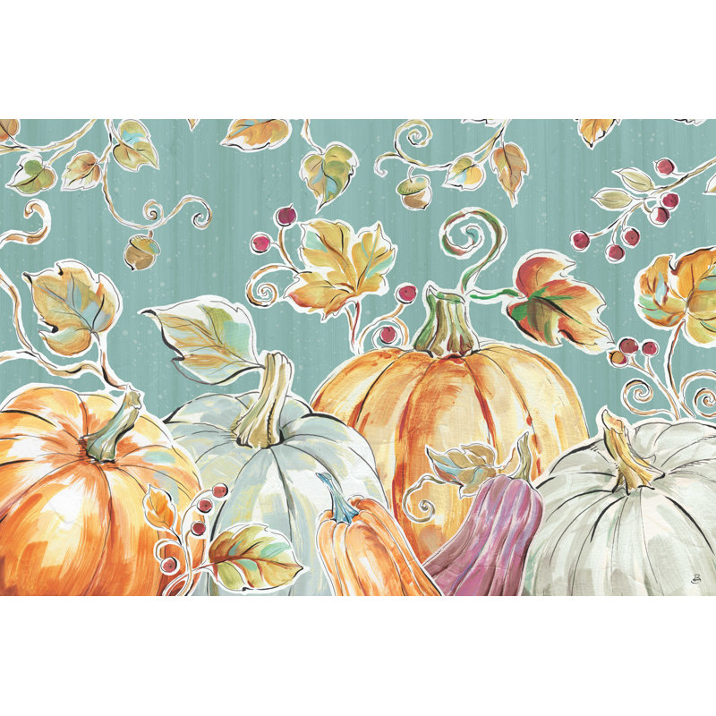 " Pumpkin Patch I ", 20" H x 30" W