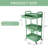 3‑Tier Utility Rolling Cart With Drawer, Mobile Storage Trolley On Wheels For Multi‑Room Household Use