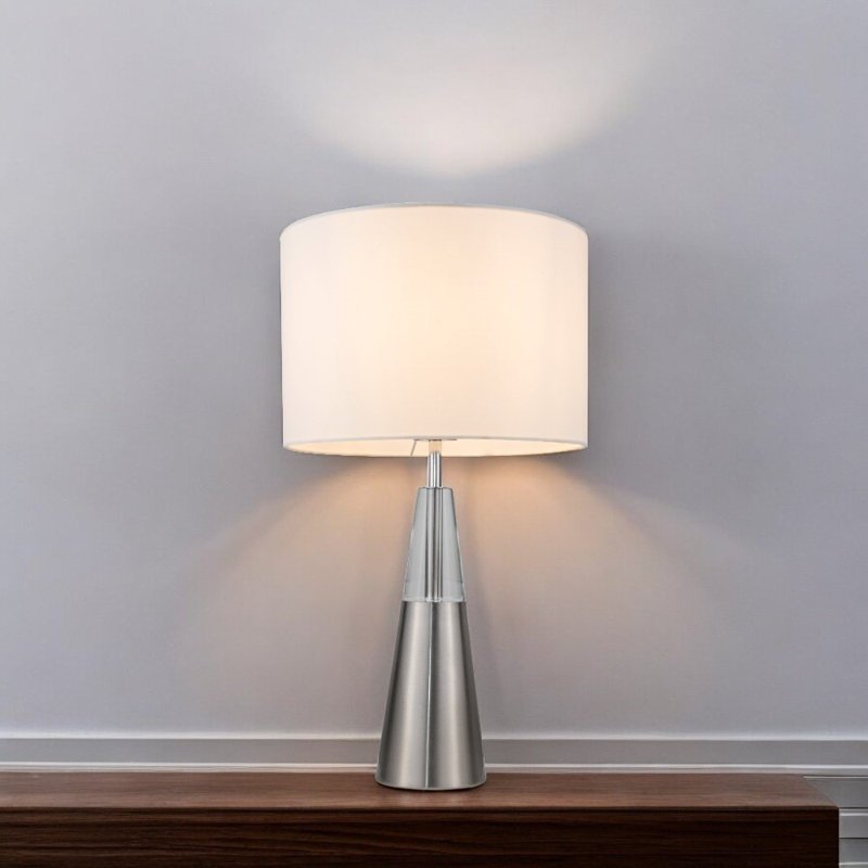Jenner Metal Lamp Base Lamp, Silver