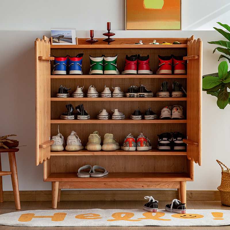 Rangement à chaussures moderne et minimaliste en bois