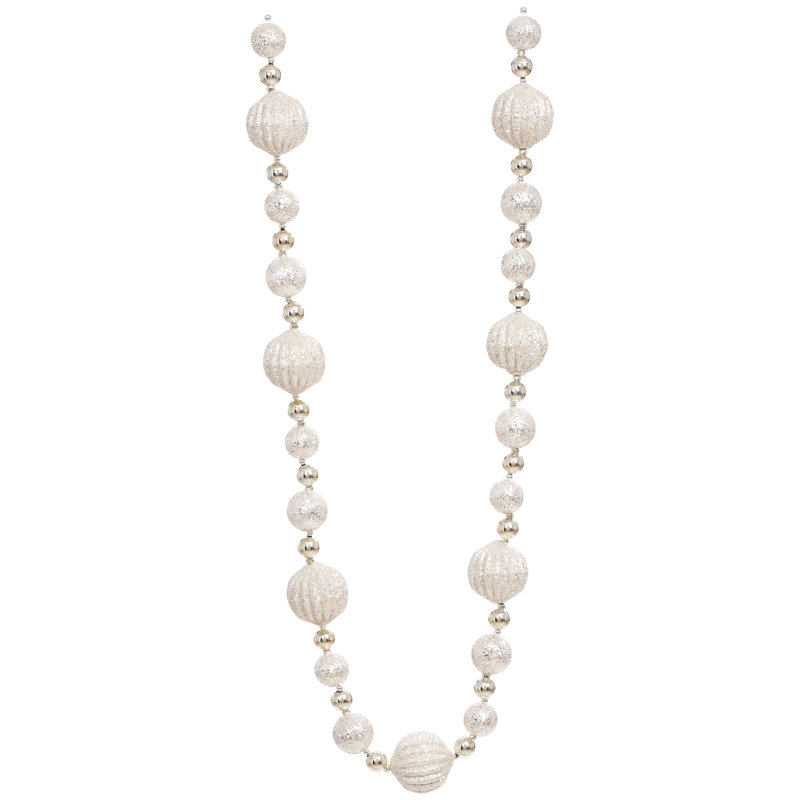 Beaded Ball Garland  - 6 Feet Set Of 4