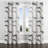 Abstract Curtain panels - Black Air Lines Monochrome Grommet Curtain - 1 Panel-1073539701-1073539703