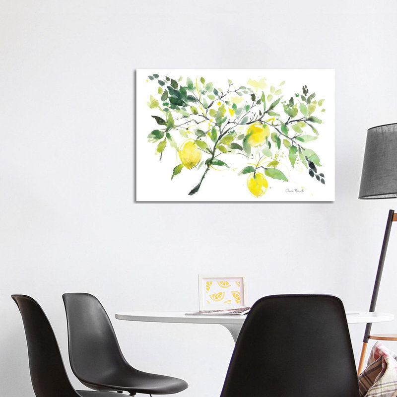Lemon Branch by Claudia Bianchi - Wrapped Canvas Painting, 101.6 cm H x 66.04 cm W x 1.91 cm D