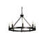 Mcleod 8 - Light Waggon Wheel Chandelier