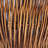Small Handwoven Willow Waste Basket with Removable Liner Rich