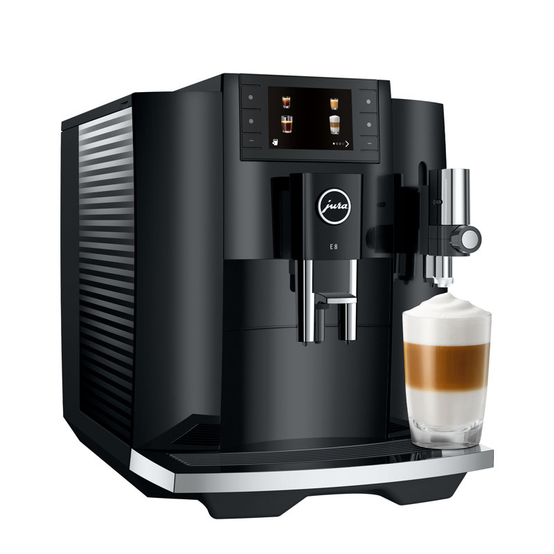 Jura E8 Fully Automatic Coffee & Espresso Machine, Piano Black