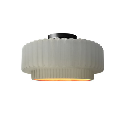 Plafonnier semi-encastré en céramique Radiance