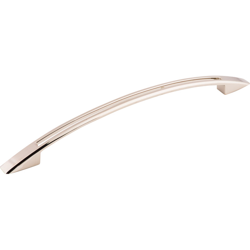 Tango Cut Out Center Bar pull, Polished Nickel, 7 1/2" Center to Center
