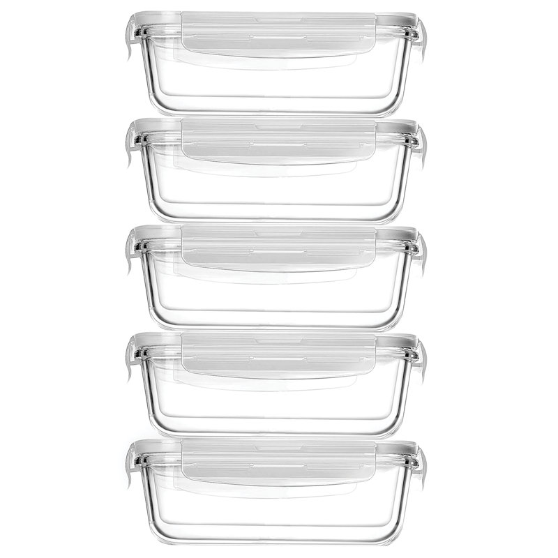 Ensemble de 10 contenants en verre