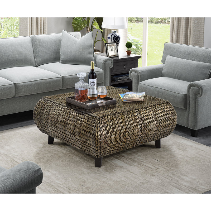 Table basse 4 pieds Northside, Patine Gris Argenté