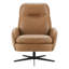 Fauteuil inclinable et pivotant en cuir véritable Danva-101479846