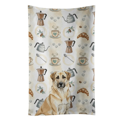 Anatolian Shepherd Dog Coffee Bar Kitchen Towel