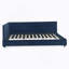 Upholstered Tufted  Bed Frame, Sofa Bed Frame With Comfortable Backrest And Armrests,For Bedroom, Living Room,Velvet-1168526357-1168526352