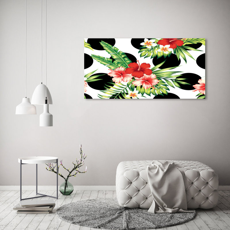 Hawaiian Flowers - Wrapped Canvas Print