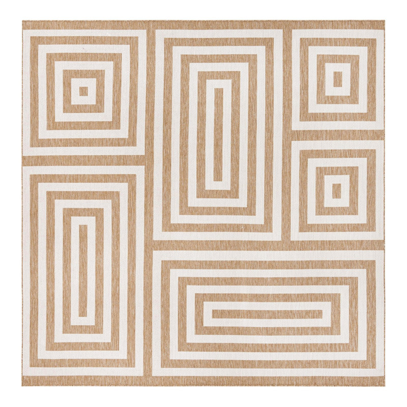 Forte Hower Indoor/Outdoor Area Rug, Square 10'
