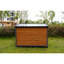 Grande niche pour chien en bois massif 45 po, toit en plastique PVC imperméable, portes en bois respirantes