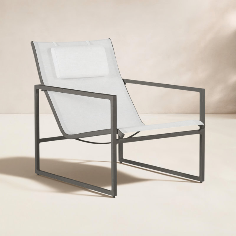 Serenata Sling Easy Lounge - Gray With Gray SlIng, Gray/Gray Sling, No Welt, Rollo Lace