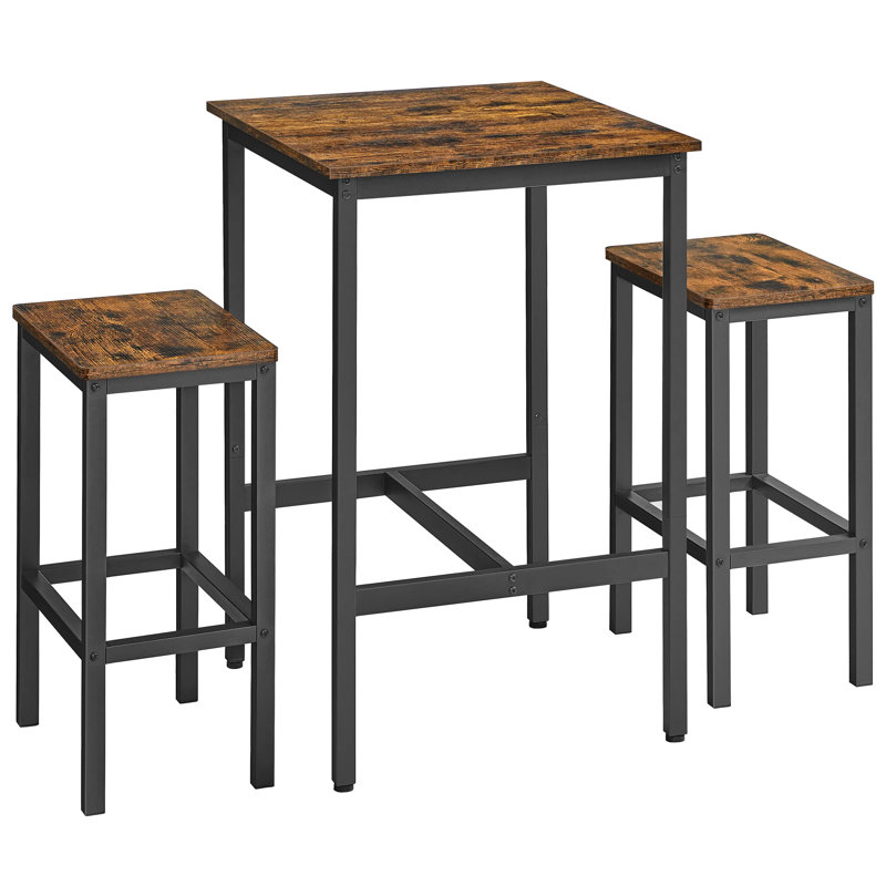 Terryville 2 - Person Dining Set, Rustic Brown