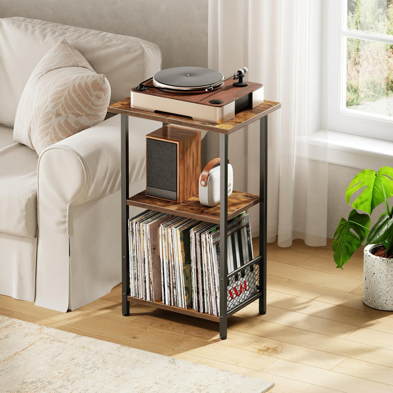 Manufactured Wood,Metal 75.5cm H Media Shelves
