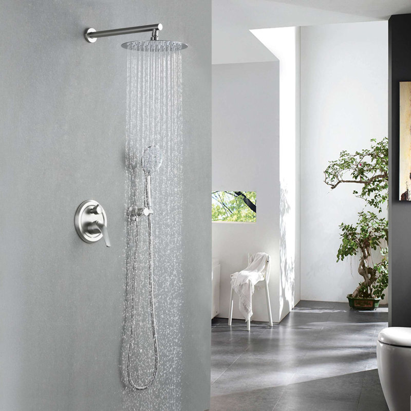 All-In-One Kit with Rough in-Valve, Brushed Nickel