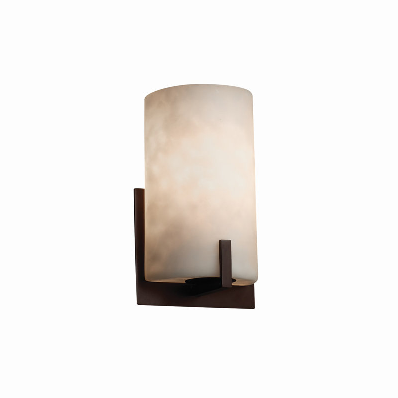 Brey Flush Mounted Sconce, Dark Bronze