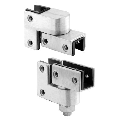 Prime-Line Heavy Duty Pivot Hinge, for 3/4 in. and 1 in. Post, Stamped Stainless Steel, Satin Finish (Single Pack)