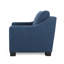 Fauteuil club rembourré - bleu