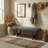 Upholstered Button Tufted Bench with Solid Wood Legs-36231574