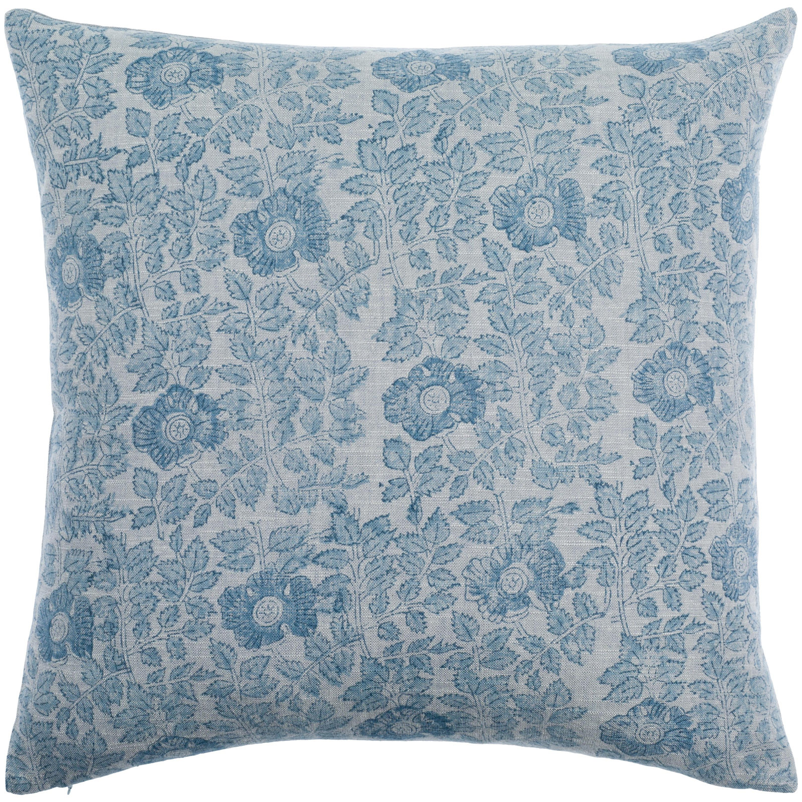 Tallie Floral Linen Pillow Cover, 20" x 20", Pillow Cover Only - No Insert