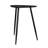 Xander Black Triangular Solid Wood End Table