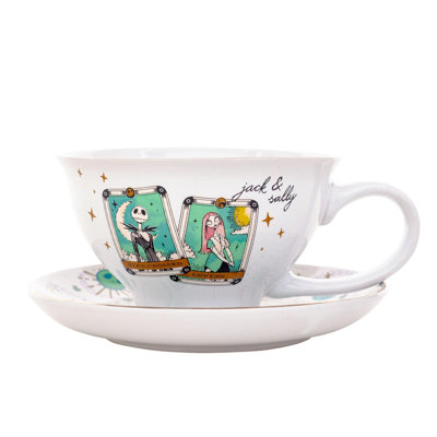 Ceramic Teacup and Saucer