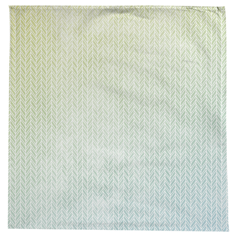Nappe à motif chevrons Leffel, Bleu / jaune
