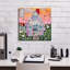  «Sweet Sunset Cottage» par Carrie Sharp, art mural sur toile, 18 po x 18 po-640878644