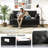 George 62’’ Chenille Tufted Loveseat Sofa with 2 Pillows And Storage Pockets Couches-1596382034