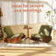 Chaise berçante confortable, fauteuil oscillant rembourré de haute qualité, structure en bois massif, parfaite pour une chaise de lecture d'appoint à réglages multiples pour la chambre à coucher, le salon, la chambre de bébé-107086901