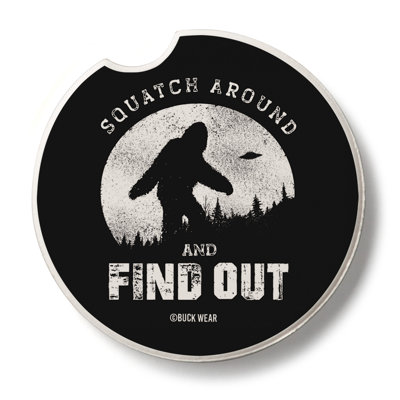 Squatch Around 1 Pack Absorbent Stone Car Coaster