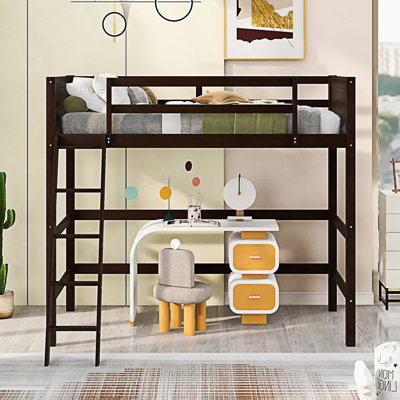 Twin Size Loft Bed With Ladder