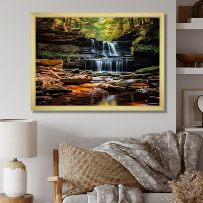 Pennsylvanie, Ricketts Glen State Park - Pennsylvanie, art mural sur toile