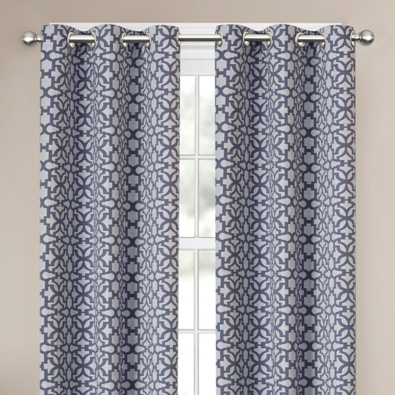 Pete Room Darkening Curtain Single Panel, 40"x84", Blue