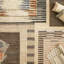 Ravel Stripe Blue Handwoven Wool Rug-1559371078