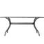 68" Rectangle Patio Table In Copper, Aluminium Crafted Design Copper Cast Aluminum Dining
