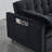 55" Velvet Convertible Sleeper Loveseat, Space-saving Sofa Bed With Tufted Design & Side Pocket-2122669128