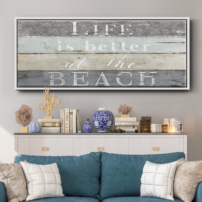 Life Better Beach - toile encadrée