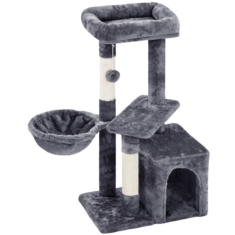 Daum 34.5'' H Cat Tree, Dark Gray