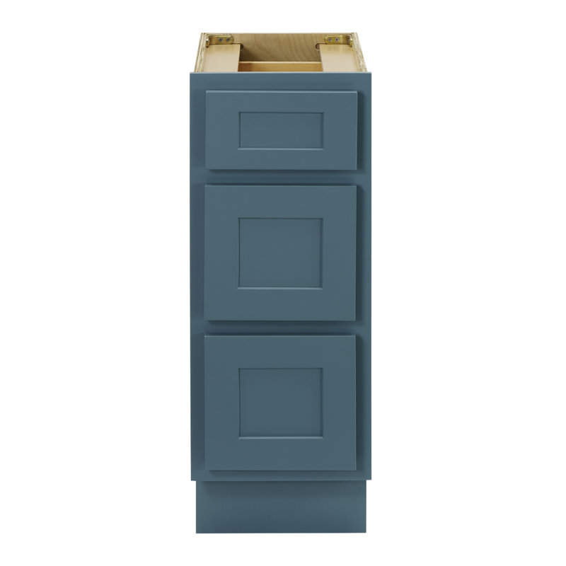 Base de meuble-lavabo simple Hibbard seulement, H 32,5 po x l 12 po x p 21 po, Bleu-vert